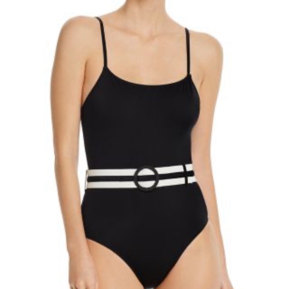 NWT ANTHRO SOLID & STRIPED the Nina belted black size XS - Picture 2 of 16